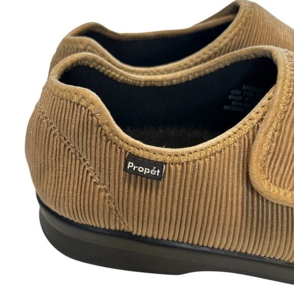 Propet, camel tan corduroy, hook & loop closure, men’s 11.5m, NWOB main image 7